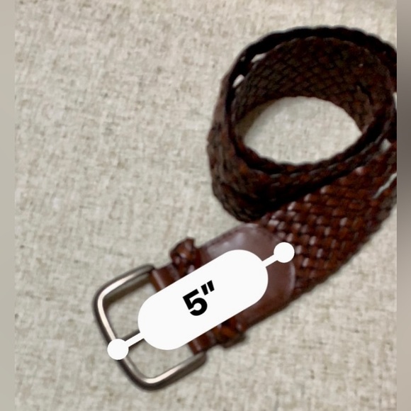 🦋Leather belt, interwoven, it is wide. Sz small🦋#CDP - Picture 13 of 16